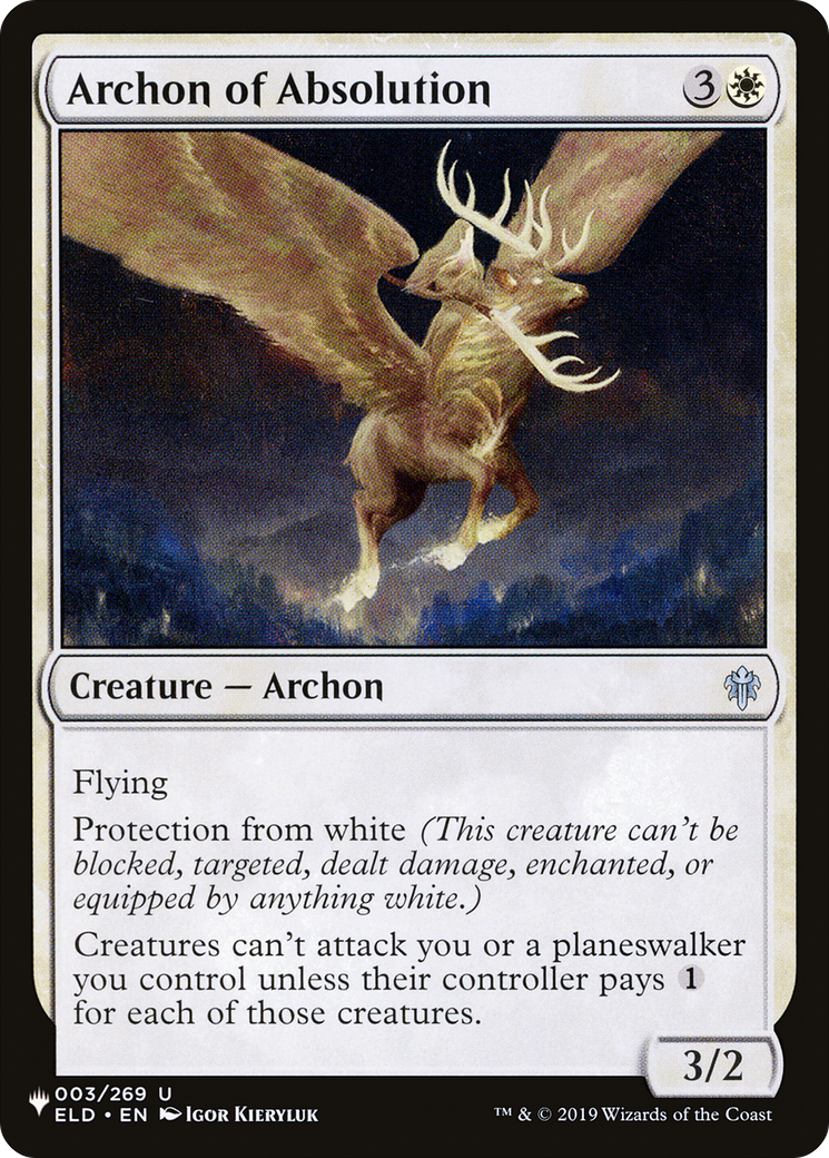 Archon of Absolution [The List Reprints] | Clutch Gaming