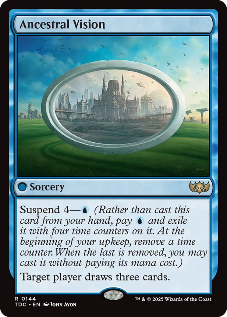 Ancestral Vision [Tarkir: Dragonstorm Commander] | Clutch Gaming