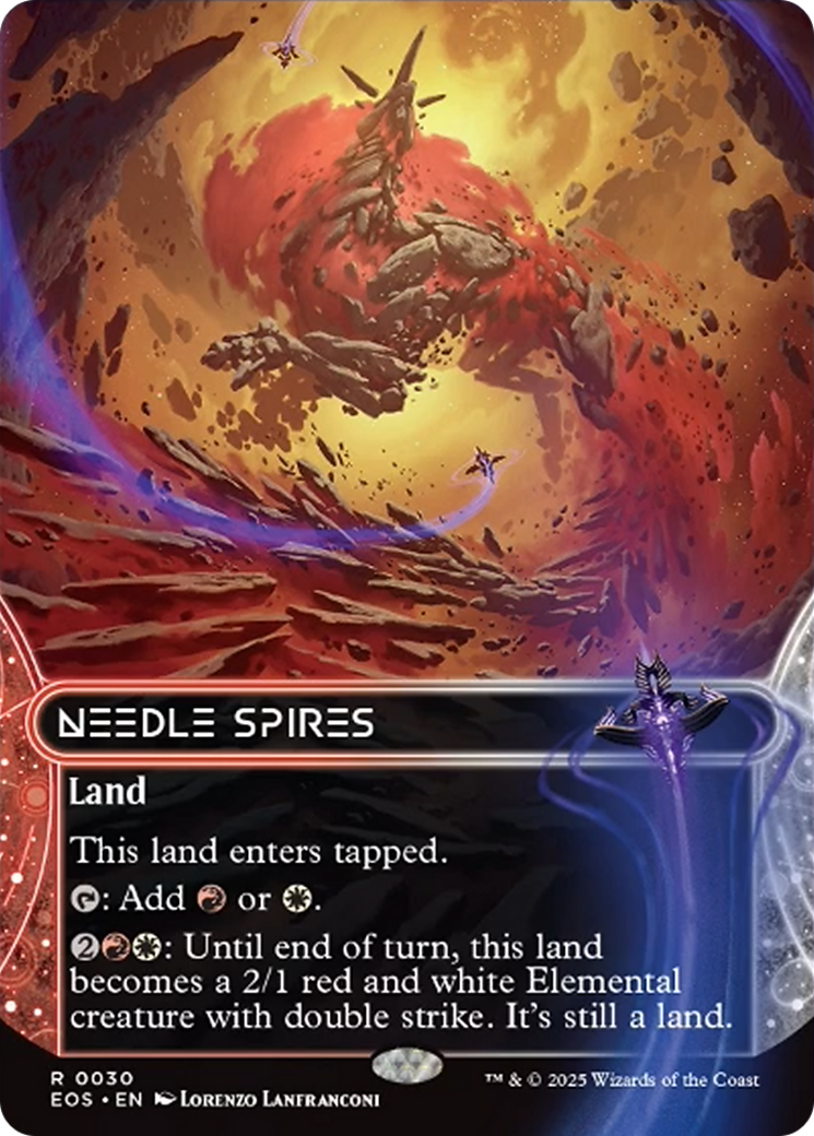Needle Spires (0030) (Borderless) [Edge of Eternities: Stellar Sights] | Clutch Gaming