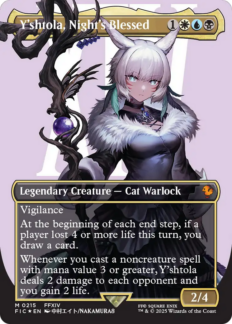 Y'shtola, Night's Blessed (Borderless) (Surge Foil) [FINAL FANTASY Commander] | Clutch Gaming