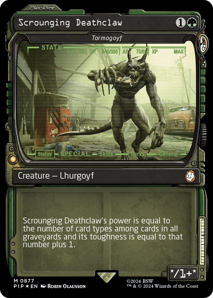 Scrounging Deathclaw - Tarmogoyf (Showcase) (Surge Foil) [Fallout] | Clutch Gaming