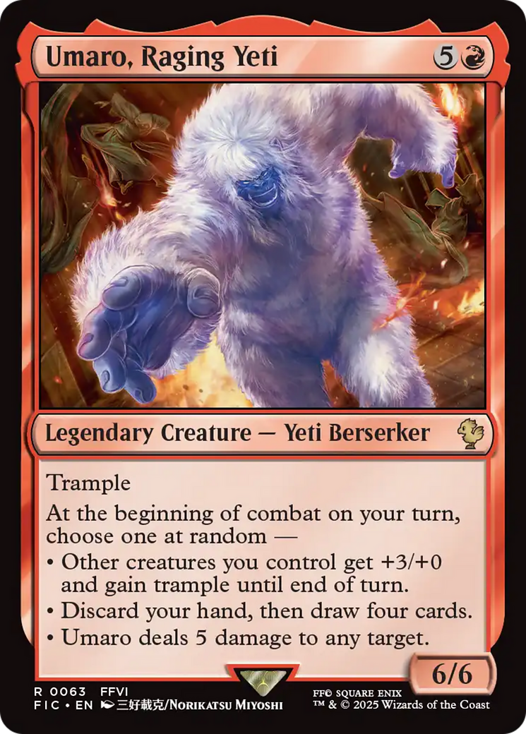 Umaro, Raging Yeti [FINAL FANTASY Commander] | Clutch Gaming