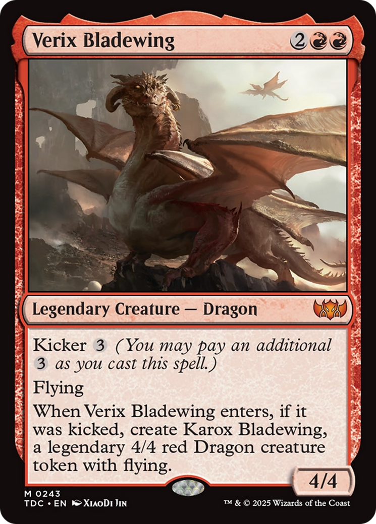Verix Bladewing [Tarkir: Dragonstorm Commander] | Clutch Gaming