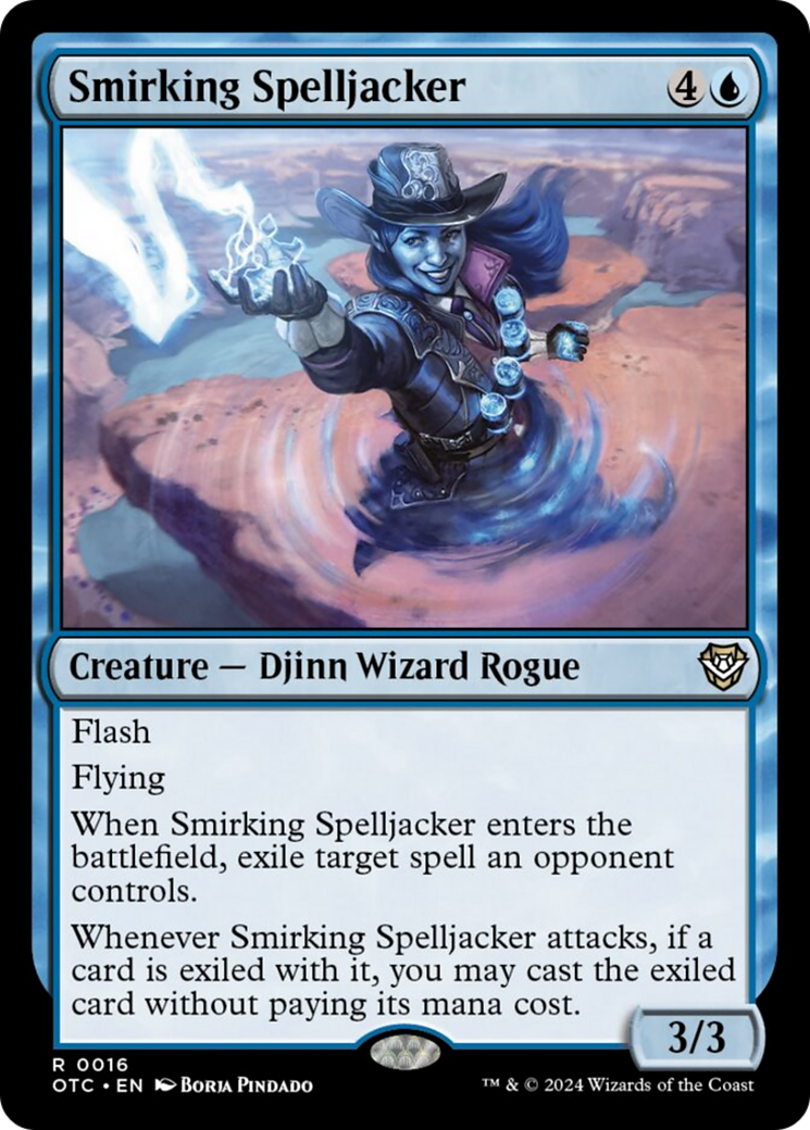 Smirking Spelljacker [Outlaws of Thunder Junction Commander] | Clutch Gaming