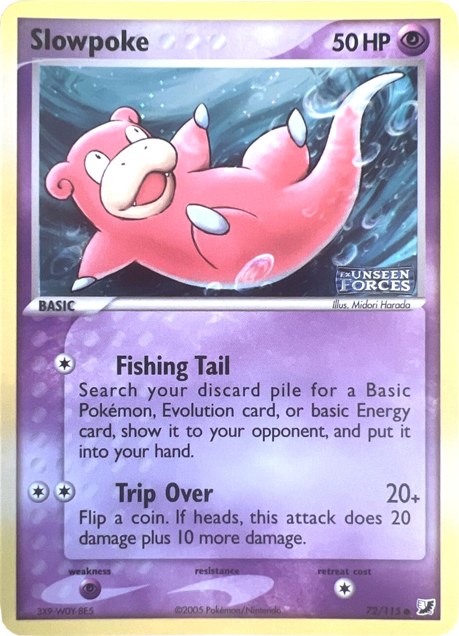 Slowpoke (72/115) (Stamped) [EX: Unseen Forces] | Clutch Gaming