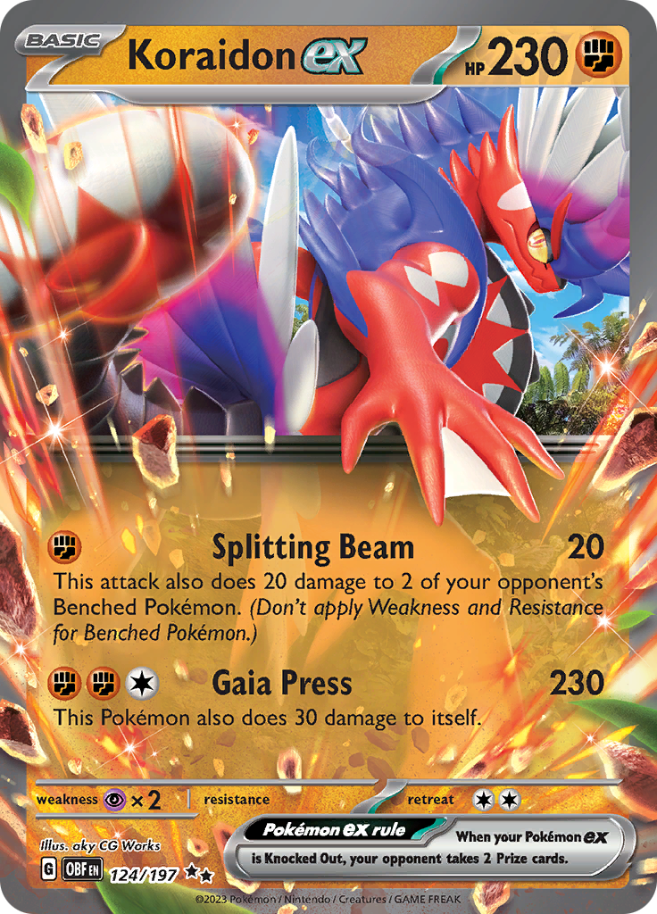 Koraidon ex (124/197) [Scarlet & Violet: Obsidian Flames] | Clutch Gaming