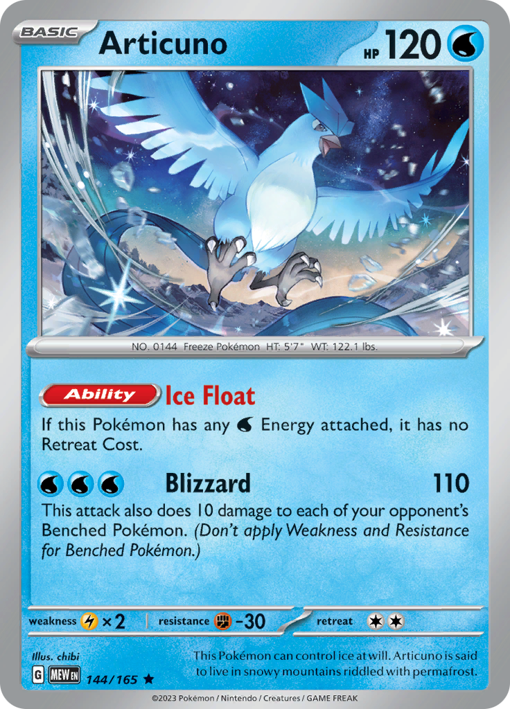 Articuno (144/165) [Scarlet & Violet: 151] | Clutch Gaming