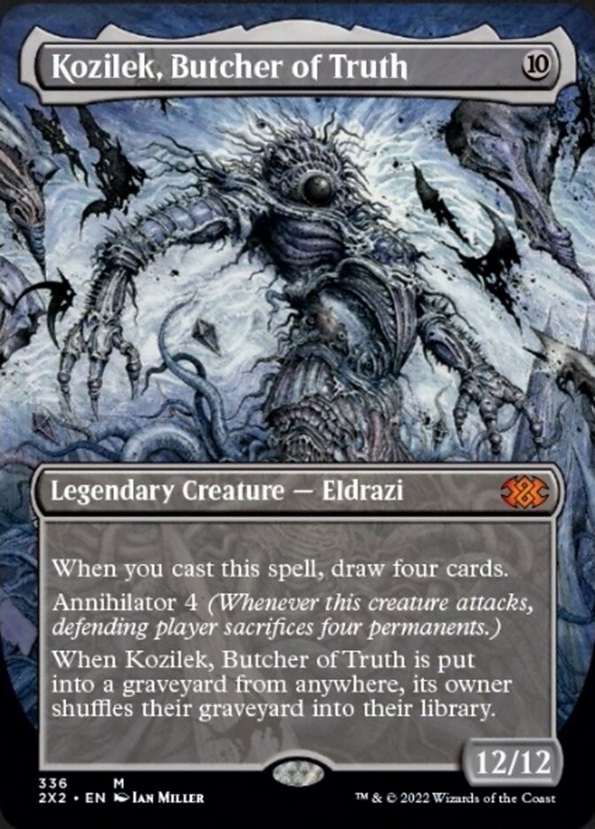 Kozilek, Butcher of Truth (Borderless Alternate Art) [Double Masters 2022] | Clutch Gaming