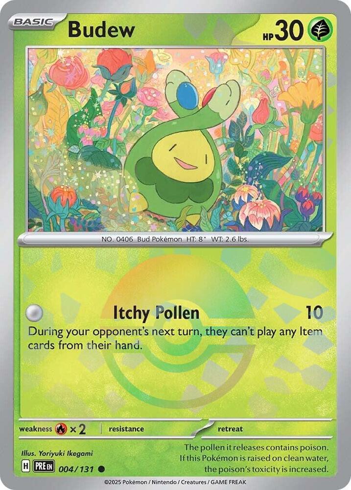 Budew (004/131) (Poke Ball Pattern) [Scarlet & Violet: Prismatic Evolutions] | Clutch Gaming