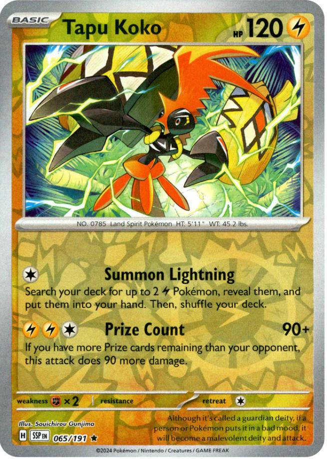 Tapu Koko (065/191) [Scarlet & Violet: Surging Sparks] | Clutch Gaming