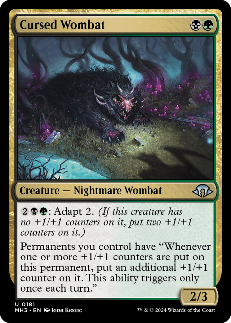 Cursed Wombat [Modern Horizons 3] | Clutch Gaming