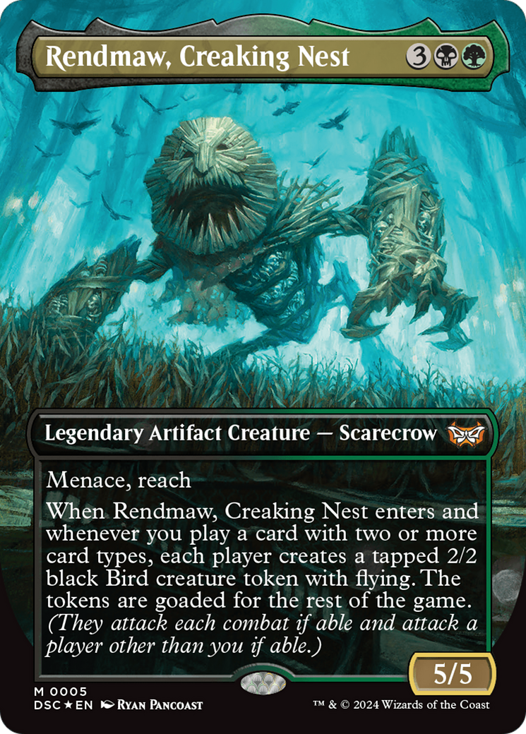 Rendmaw, Creaking Nest (Borderless) [Duskmourn: House of Horror Commander] | Clutch Gaming