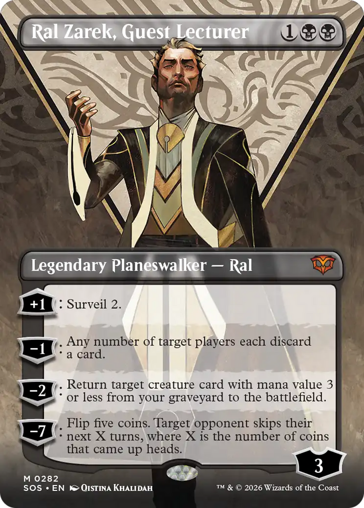 Ral Zarek, Guest Lecturer (Borderless) [Secrets of Strixhaven] | Clutch Gaming