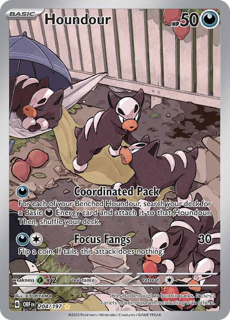 Houndour (204/197) [Scarlet & Violet: Obsidian Flames] | Clutch Gaming