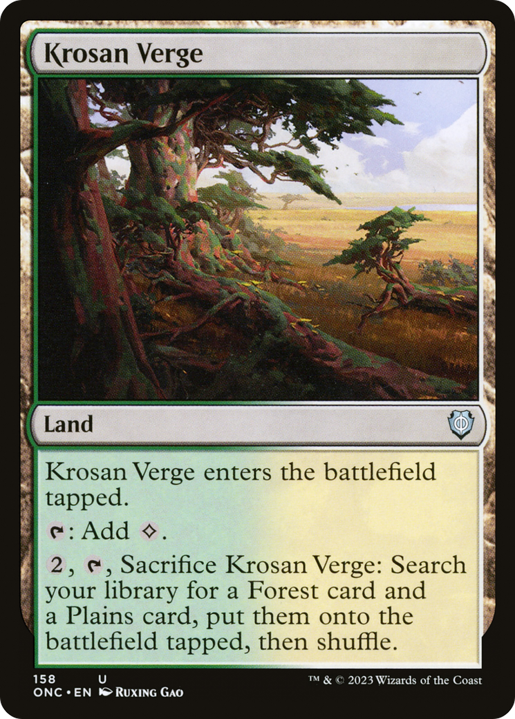 Krosan Verge [Phyrexia: All Will Be One Commander] | Clutch Gaming