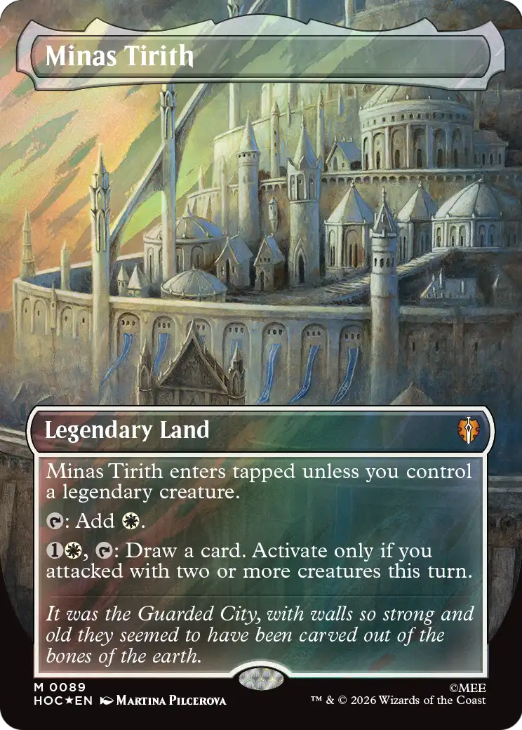 Minas Tirith (Borderless) (Surge Foil) [The Hobbit: Eternal-Legal] | Clutch Gaming