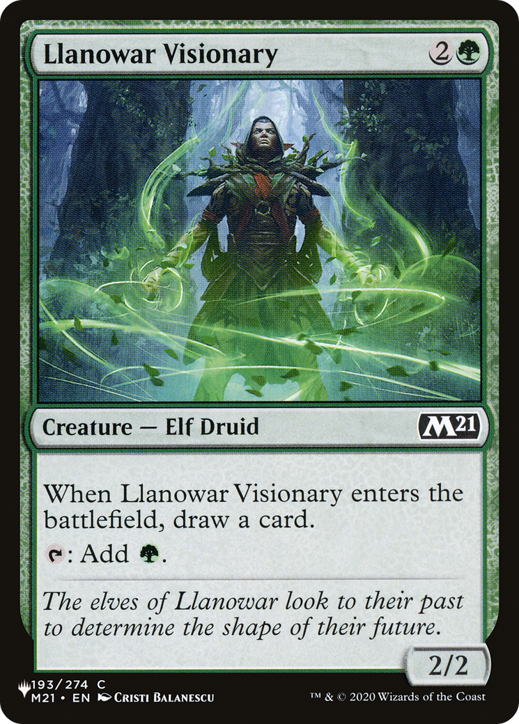 Llanowar Visionary [The List Reprints] | Clutch Gaming