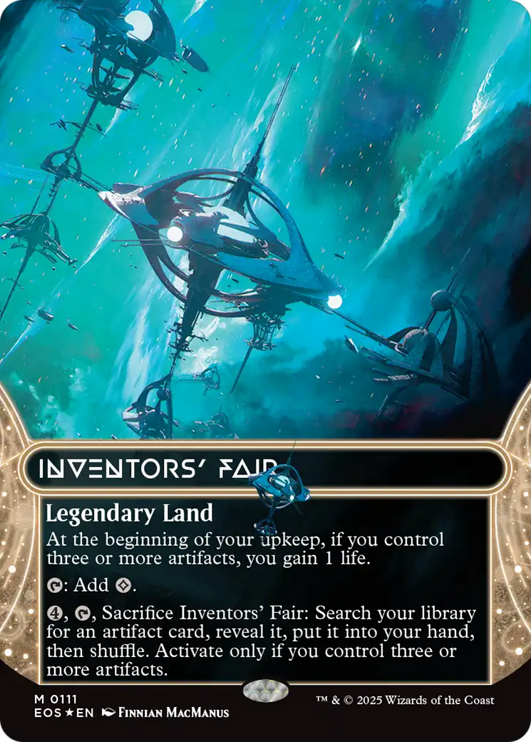 Inventors' Fair (0111) (Borderless) (Galaxy Foil) [Edge of Eternities: Stellar Sights] | Clutch Gaming