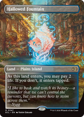 Hallowed Fountain (Borderless) [Lorwyn Eclipsed] | Clutch Gaming