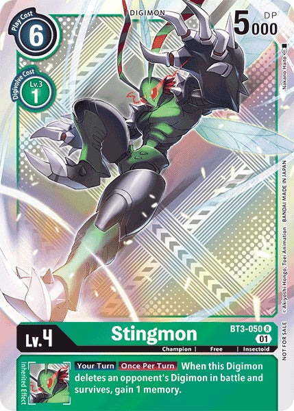 Stingmon [BT3-050] (Official Tournament Pack Vol.4) [Release Special Booster Promos] | Clutch Gaming