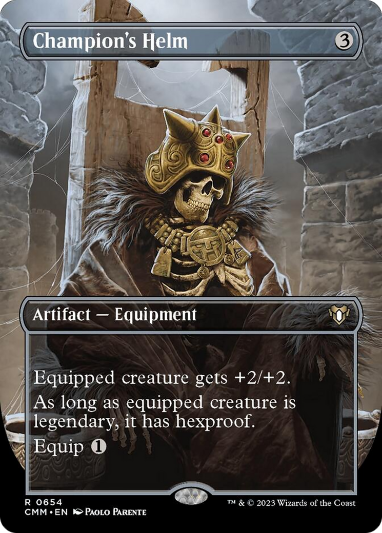 Champion's Helm (Borderless Alternate Art) [Commander Masters] | Clutch Gaming