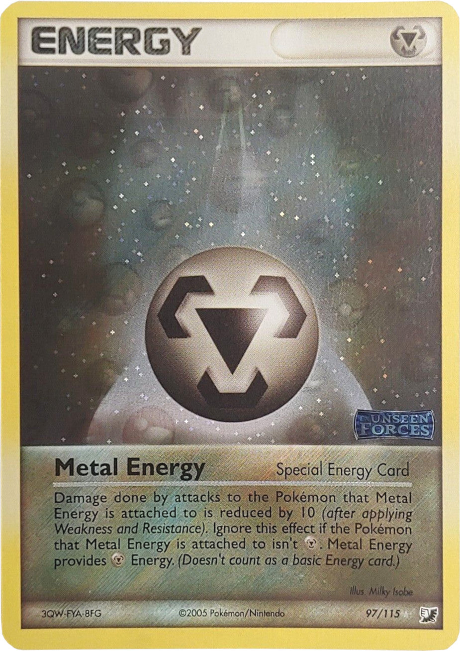 Metal Energy (97/115) (Stamped) [EX: Unseen Forces] | Clutch Gaming