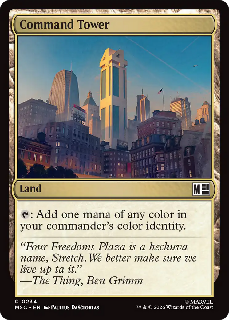 Command Tower (0234) (Surge Foil) [Marvel Super Heroes Commander] | Clutch Gaming