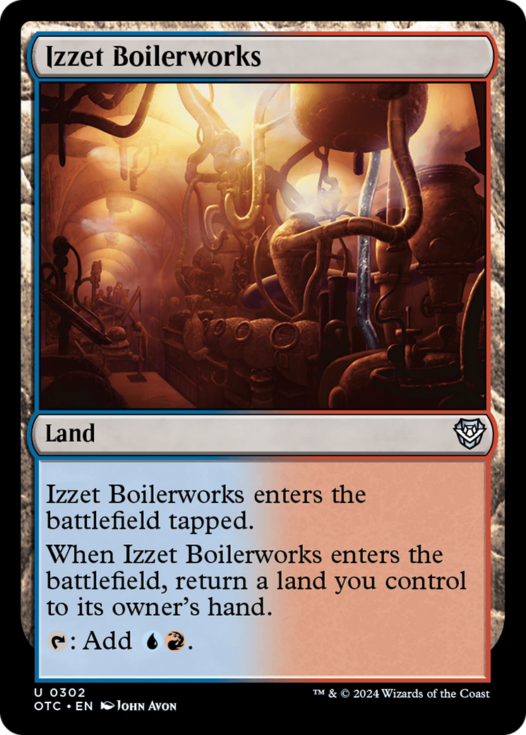 Izzet Boilerworks [Outlaws of Thunder Junction Commander] | Clutch Gaming