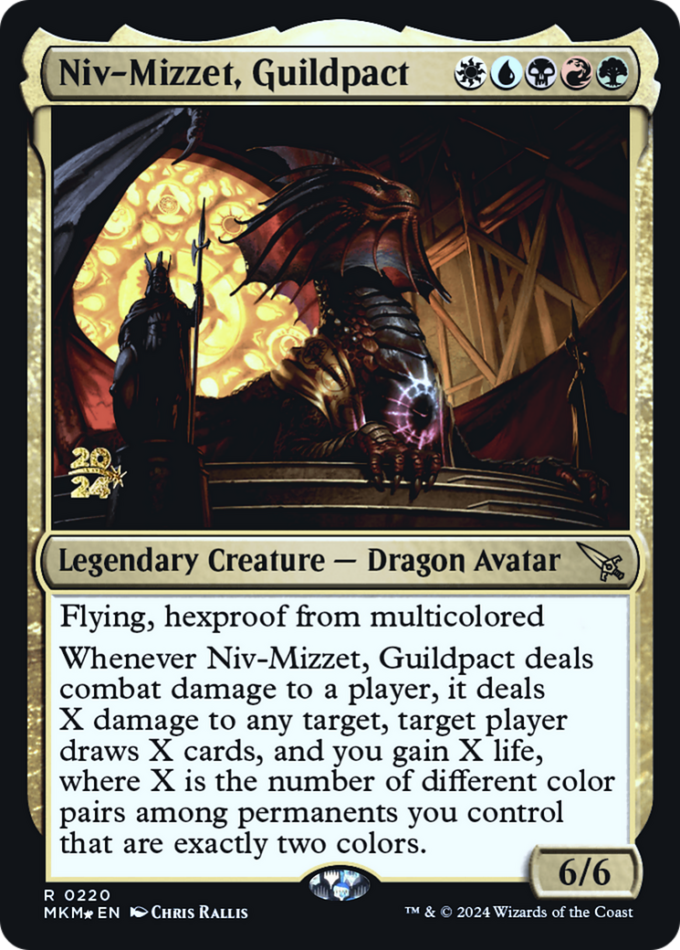 Niv-Mizzet, Guildpact [Murders at Karlov Manor Prerelease Promos] | Clutch Gaming