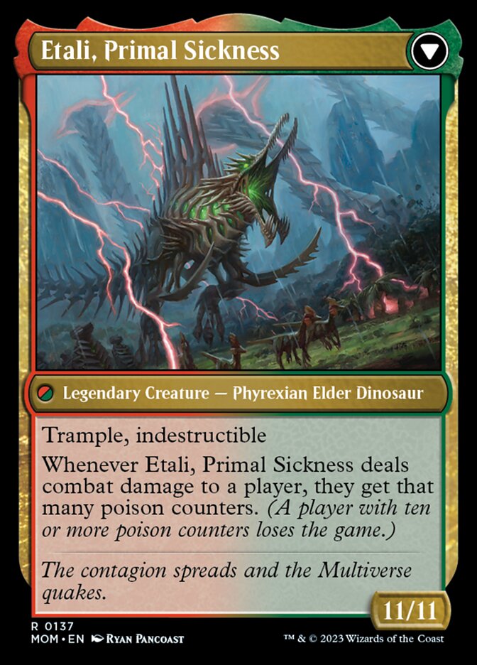 Etali, Primal Conqueror // Etali, Primal Sickness [March of the Machine] | Clutch Gaming