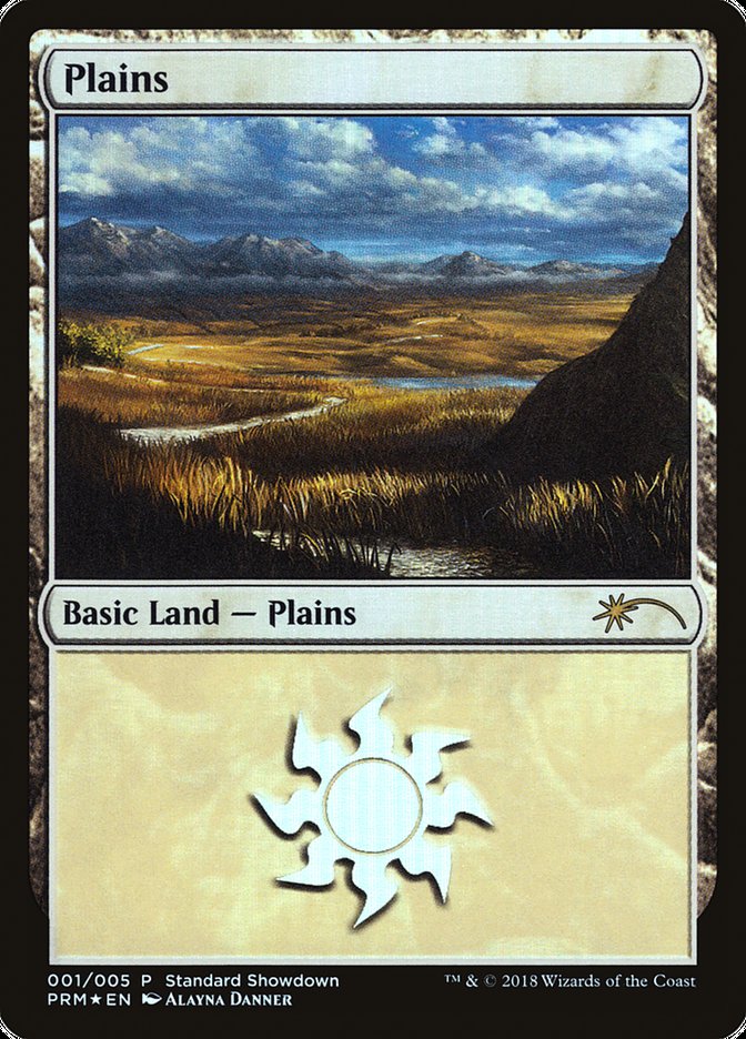 Plains (Alayna Danner) [Standard Showdown Promos] | Clutch Gaming