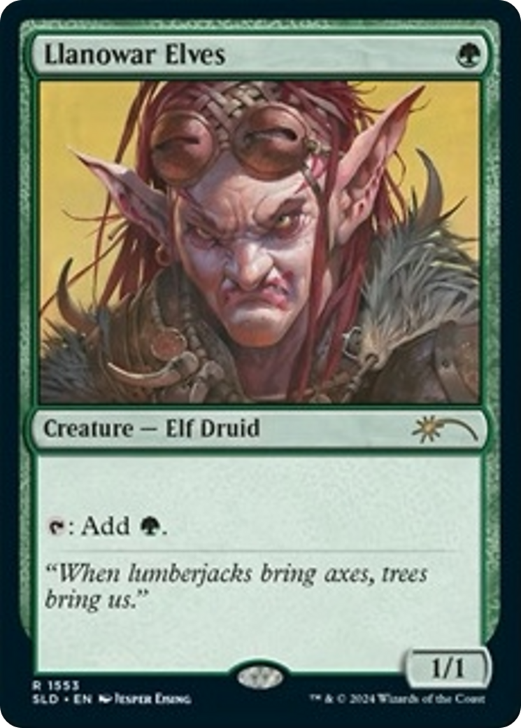 Llanowar Elves (1553) (Rainbow Foil) [Secret Lair Drop Series] | Clutch Gaming