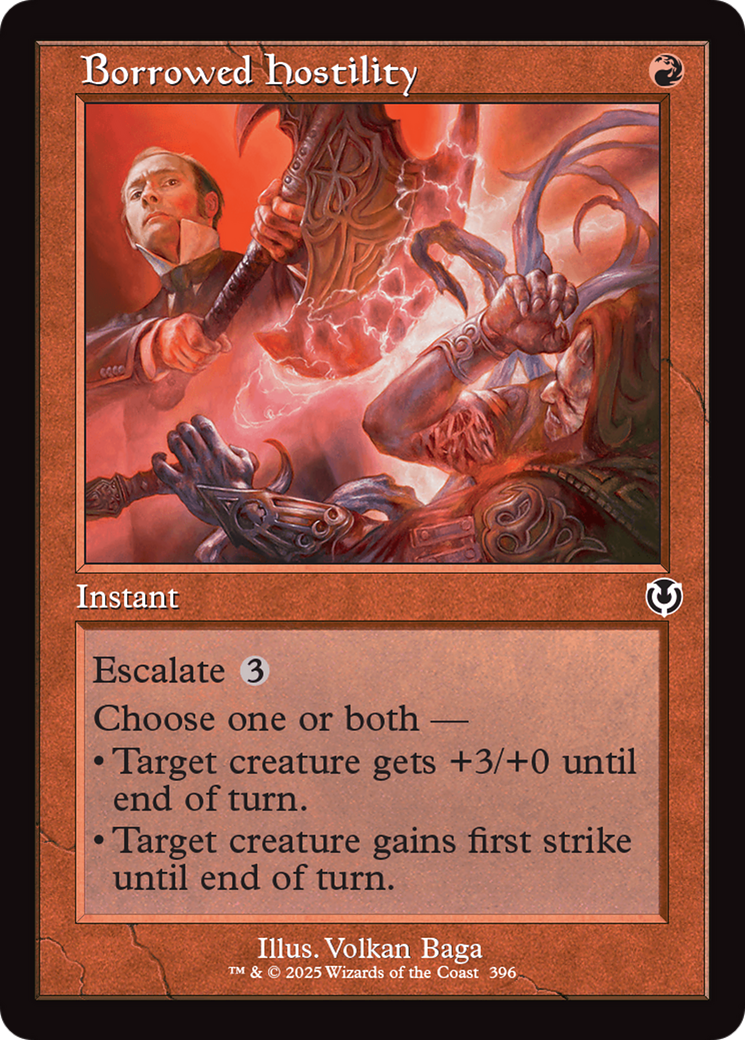 Borrowed Hostility (Retro Frame) [Innistrad Remastered] | Clutch Gaming