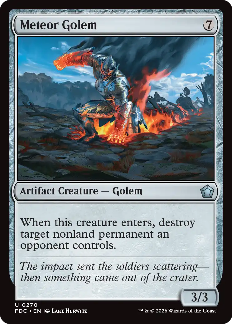 Meteor Golem [Foundations Commander] | Clutch Gaming