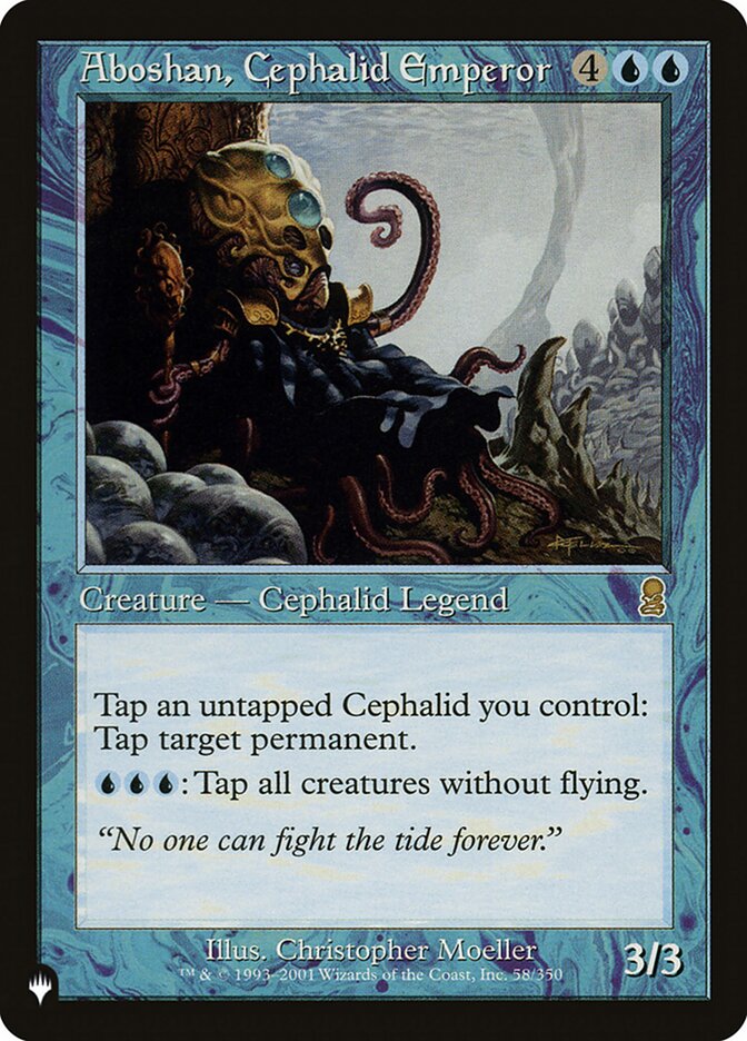 Aboshan, Cephalid Emperor [The List] | Clutch Gaming