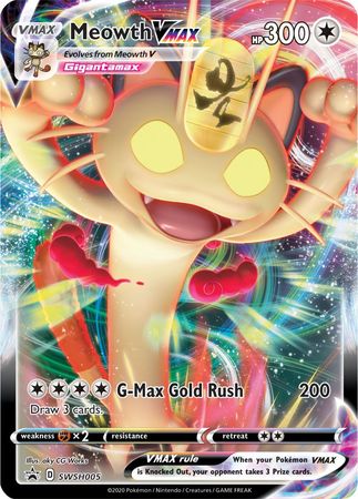 Meowth VMAX (SWSH005) (Jumbo Card) [Sword & Shield: Black Star Promos] | Clutch Gaming