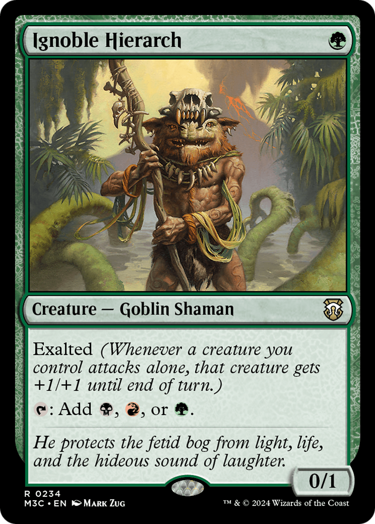 Ignoble Hierarch (Ripple Foil) [Modern Horizons 3 Commander] | Clutch Gaming