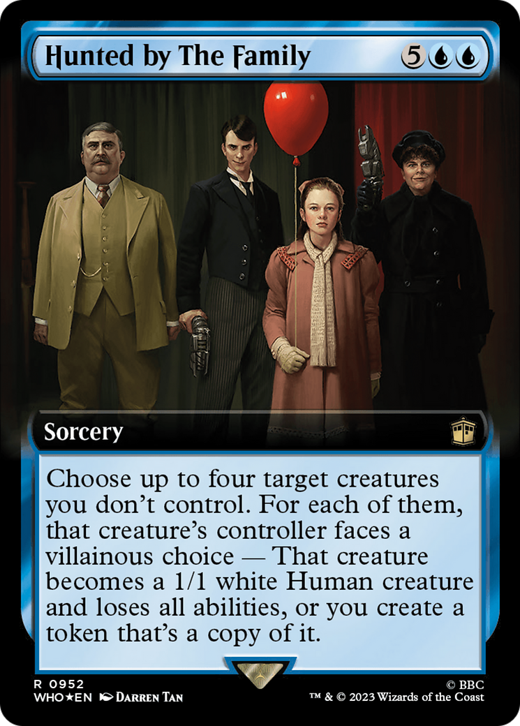 Hunted by The Family (Extended Art) (Surge Foil) [Doctor Who] | Clutch Gaming