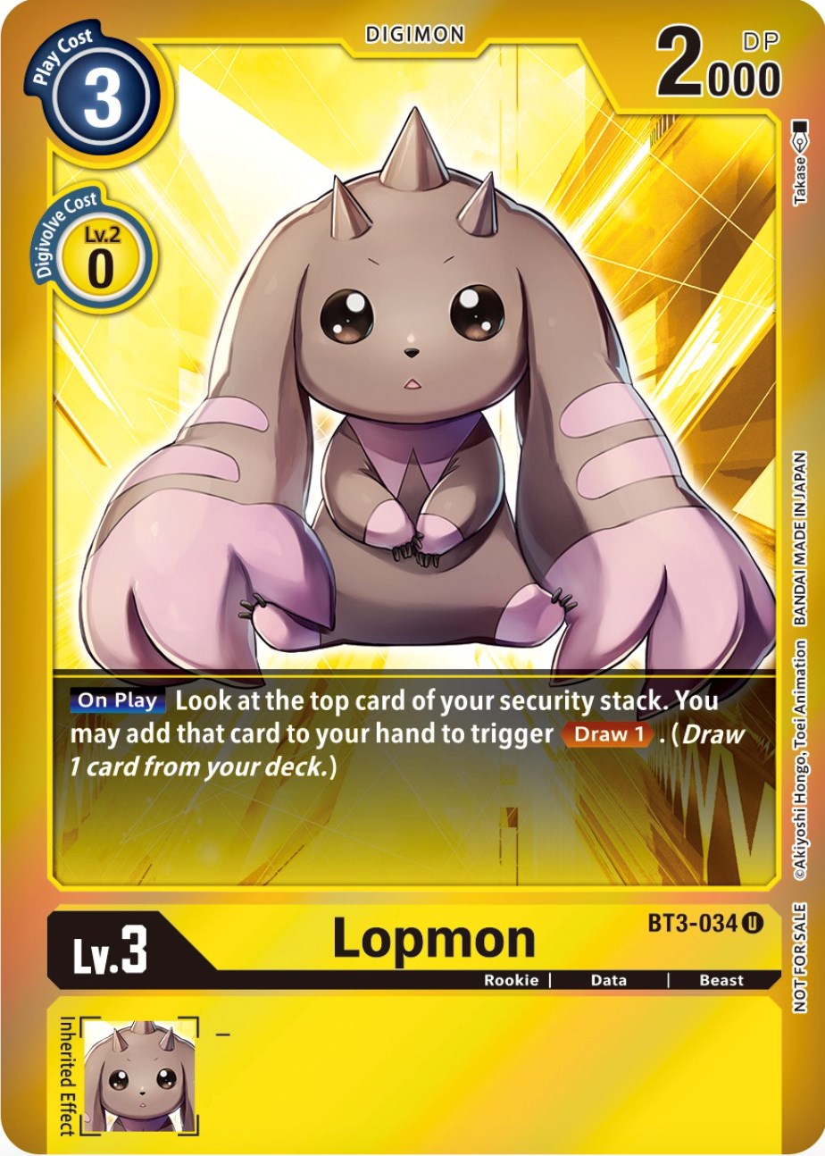 Lopmon [BT3-034] (Event Pack 4) [Release Special Booster Promos] | Clutch Gaming