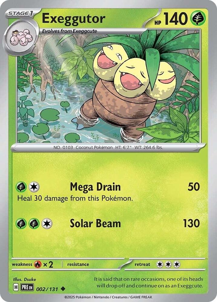 Exeggutor (002/131) [Scarlet & Violet: Prismatic Evolutions] | Clutch Gaming