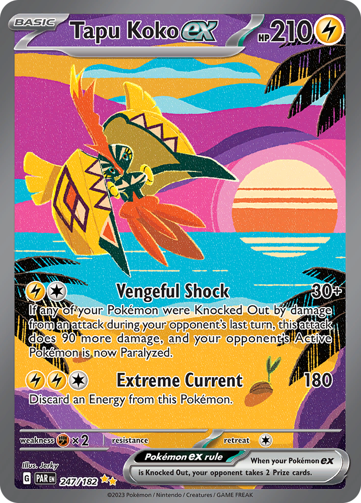 Tapu Koko ex (247/182) [Scarlet & Violet: Paradox Rift] | Clutch Gaming