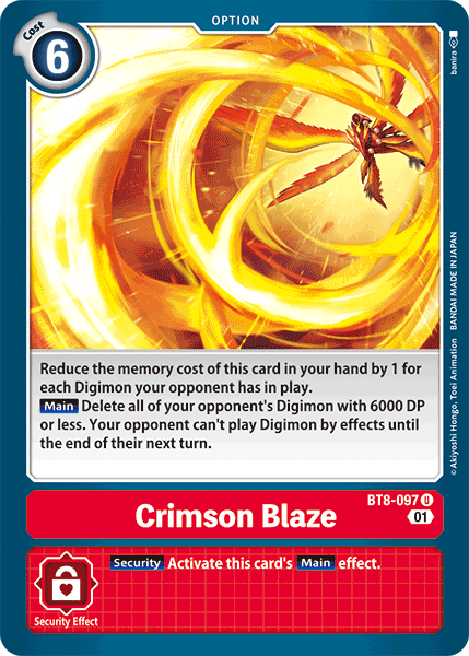 Crimson Blaze [BT8-097] [New Awakening] | Clutch Gaming