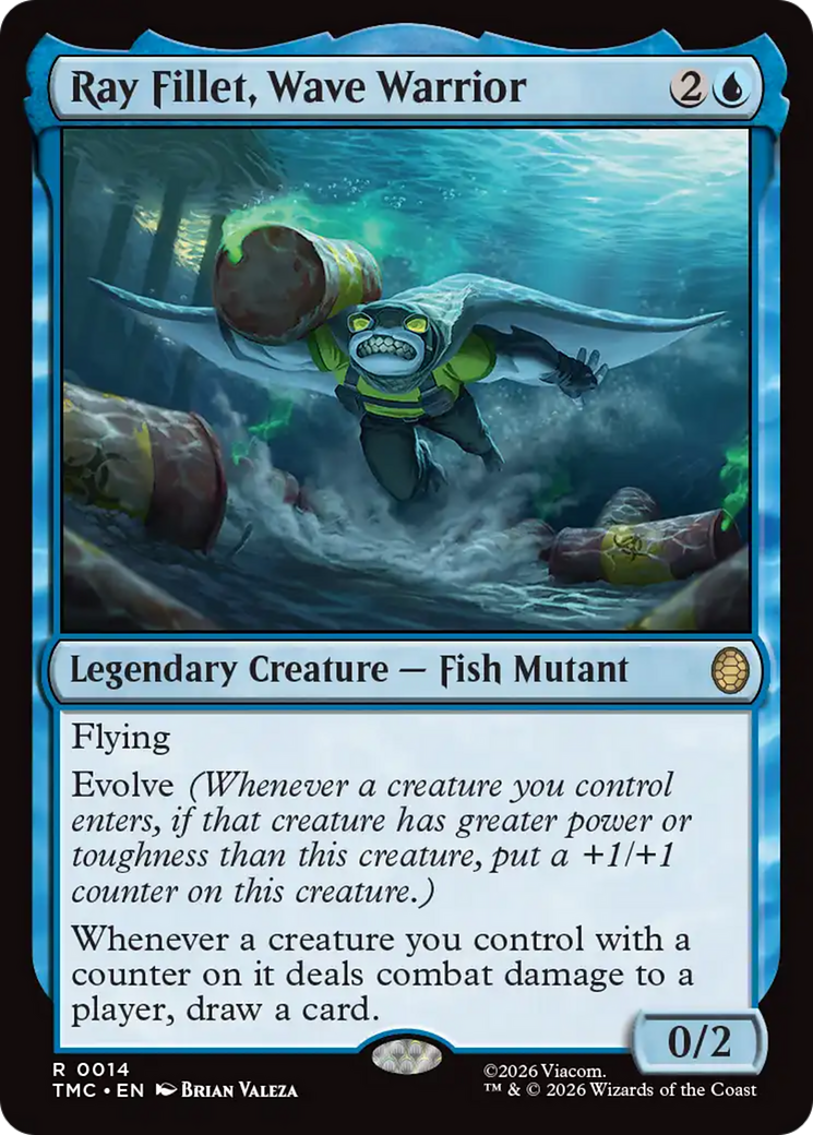 Ray Fillet, Wave Warrior [Teenage Mutant Ninja Turtles Commander] | Clutch Gaming