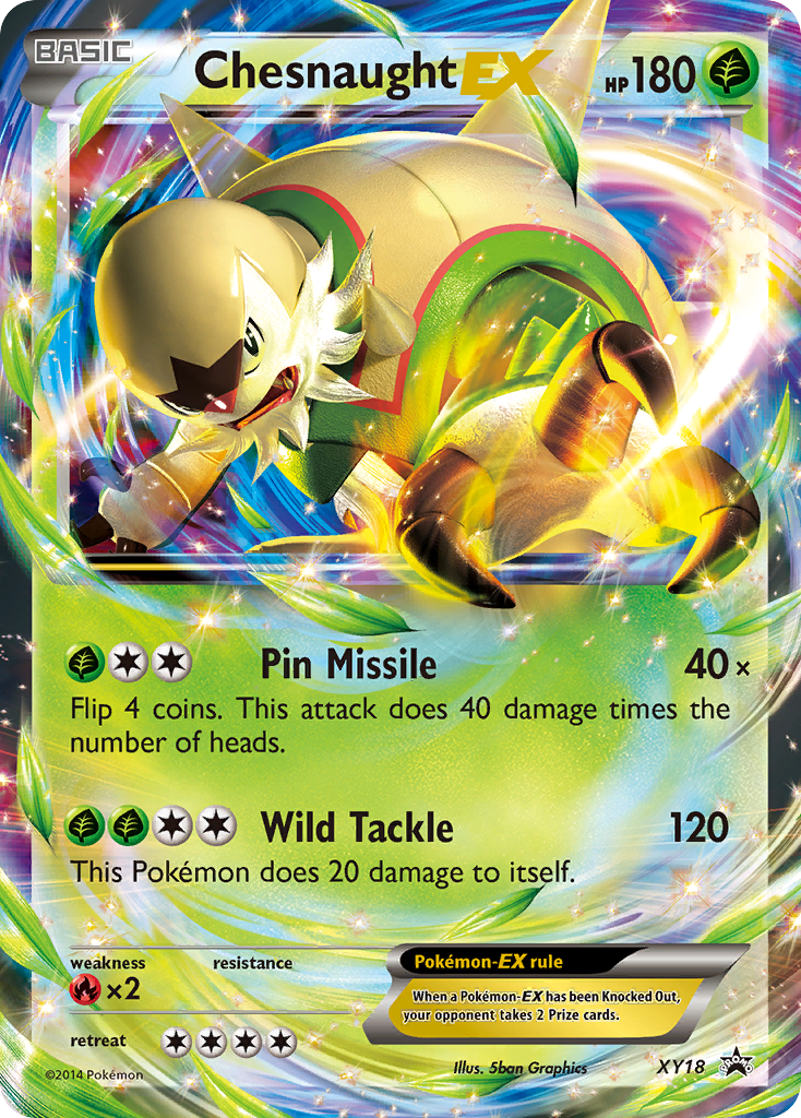 Chesnaught EX (XY18) [XY: Black Star Promos] | Clutch Gaming