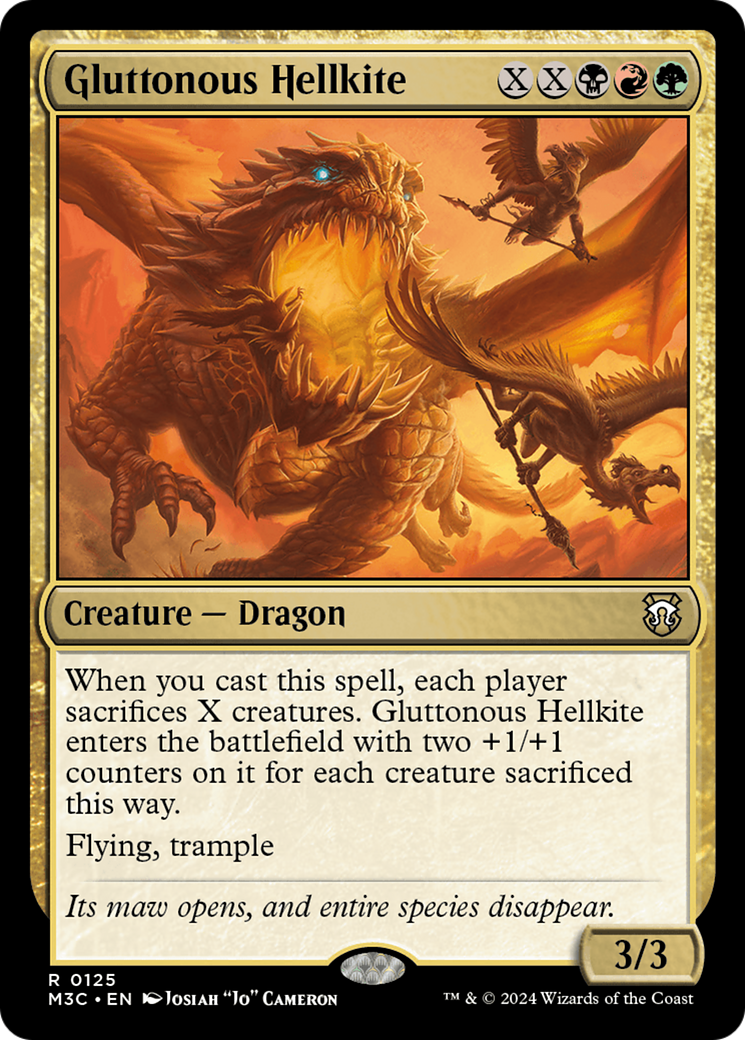 Gluttonous Hellkite [Modern Horizons 3 Commander] | Clutch Gaming