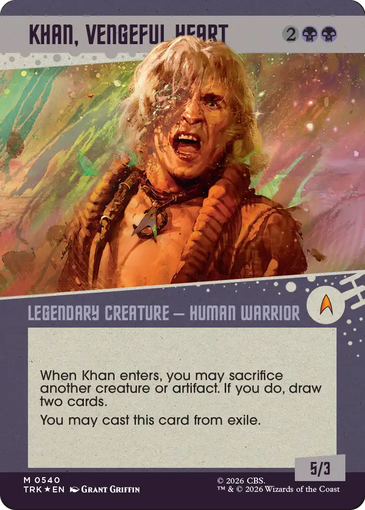 Khan, Vengeful Heart (Showcase) (Surge Foil) [Star Trek] | Clutch Gaming