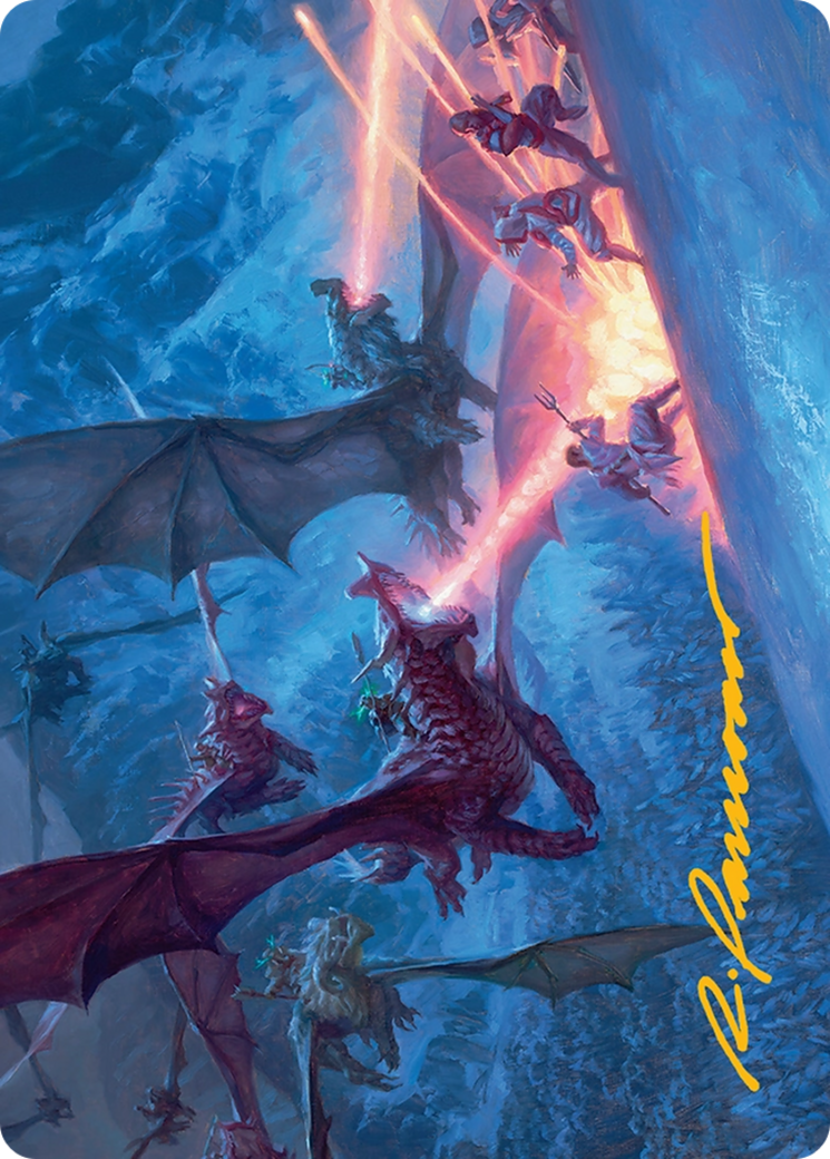 Dragonback Assault Art Card (22/54) [Tarkir: Dragonstorm Art Series] | Clutch Gaming