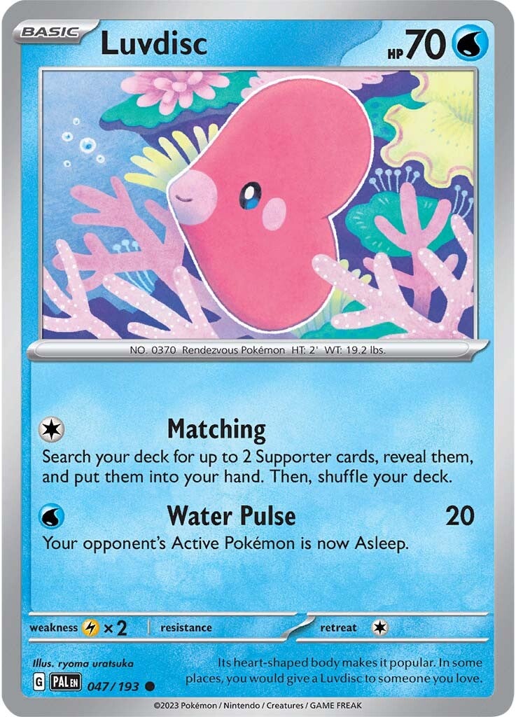 Luvdisc (047/193) [Scarlet & Violet: Paldea Evolved] | Clutch Gaming