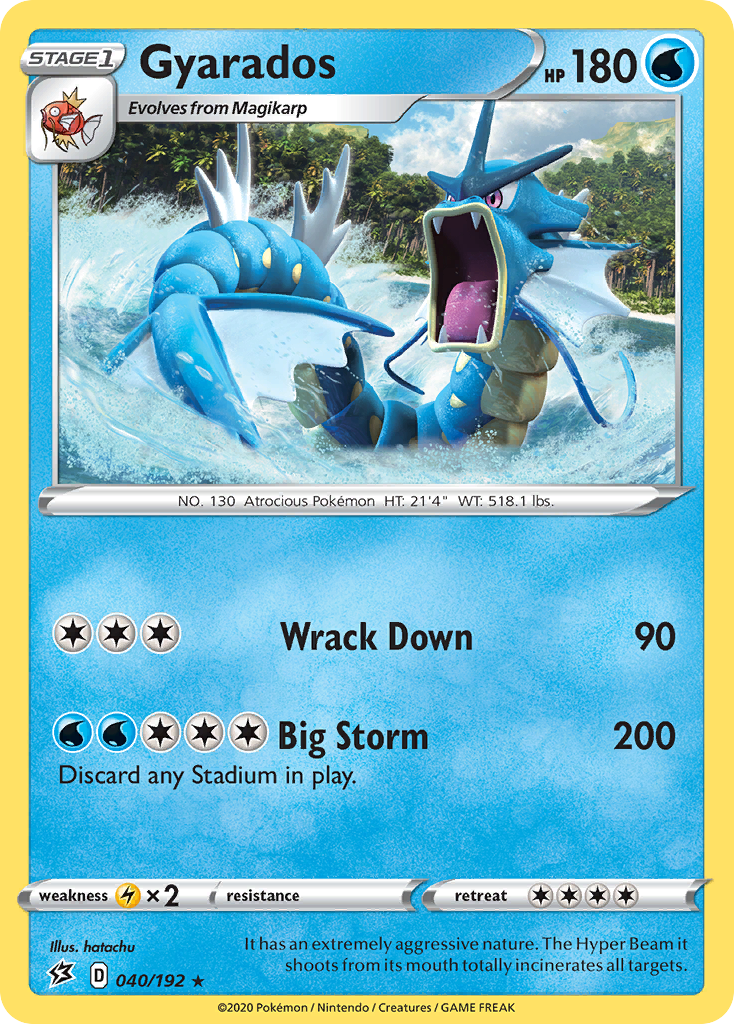 Gyarados (040/192) [Sword & Shield: Rebel Clash] | Clutch Gaming