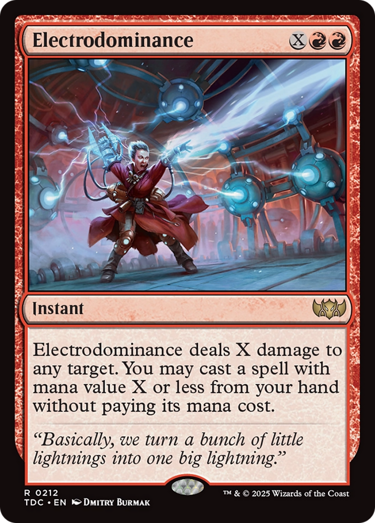 Electrodominance [Tarkir: Dragonstorm Commander] | Clutch Gaming